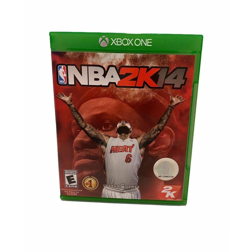 Xbox One NBA2K14 Heat 6 LeBron James Edition Video Game Disk and Case